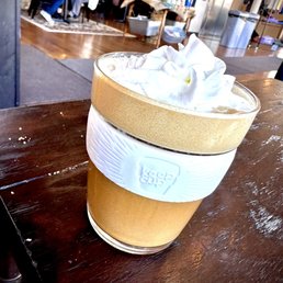 Expensive latte.