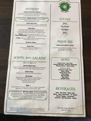 Menu photo 1 Bailey's Local Eagle, NE