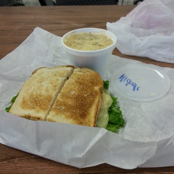 Cornerstone Cafe - Grilled chicken sandwich without onions & Soup of the day (cream with potatoes and mushrooms) - Delis Near Me - San Diego, California Cornerstone Cafe - Grilled chicken sandwich without onions & Soup of the day (cream with potatoes and mushrooms) - Delis Near Me - San Diego, California