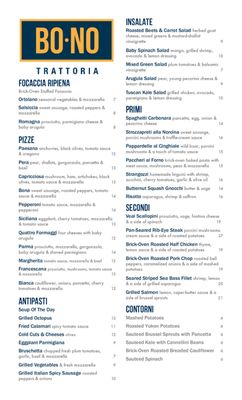 Menu photo 6 Bono Trattoria New York, NY