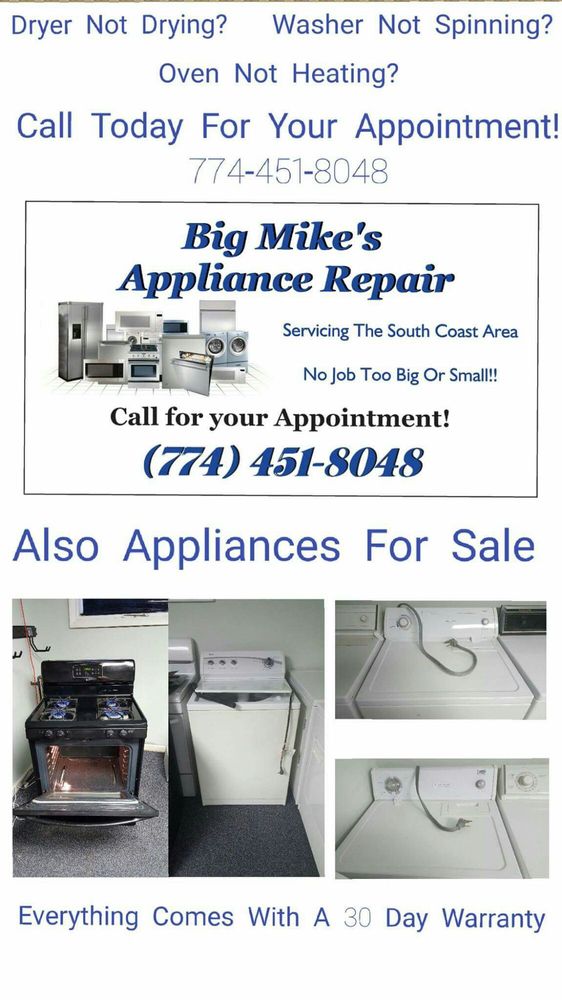 BIG MIKES APPLIANCE REPAIR Updated September 2024 1801 Ave, New Bedford