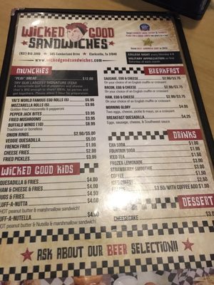 Menu photo 6 Wicked Good Sandwiches Clarksville, TN Menu photo 6 Wicked Good Sandwiches Clarksville, TN