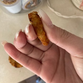 Dunkin' - Hard as a rock as I'm squeezing the hash brown! Ugh - Donuts Near Me - Lanoka Harbor, New Jersey Dunkin' - Hard as a rock as I'm squeezing the hash brown! Ugh - Donuts Near Me - Lanoka Harbor, New Jersey
