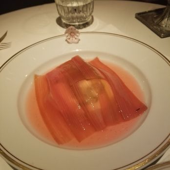 Le Coucou - Poached rhubarb - French Near Me - New York, New York