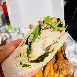 Too Random: A Street Food Experience - Jerk chicken wrap