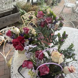 Floral purses'