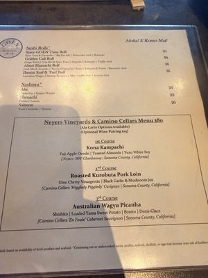 Menu photo 4 Goen Dining + Bar Kailua, HI Menu photo 4 Goen Dining + Bar Kailua, HI