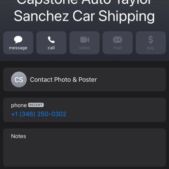 Capstone Auto Trans - Taylor contact info (Run from this number) - Vehicle Shipping Near Me - Pearland, Texas Capstone Auto Trans - Taylor contact info (Run from this number) - Vehicle Shipping Near Me - Pearland, Texas