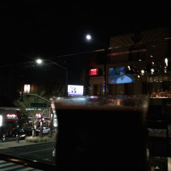 Saint & Second - Beer view to LB moon on rooftop bar - New American Near Me - Long Beach, California