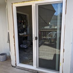 Lowe's Home Improvement - New door ordered 2x to get it right. This is how it was installed.