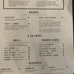 Brick+Bramble - Menu with Prices