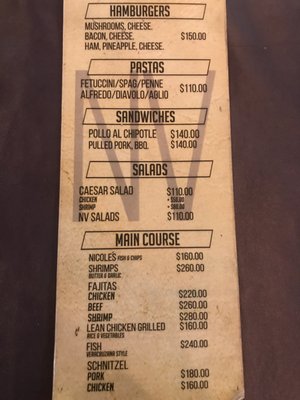 Menu photo 4 NV at Sunrock Cabo San Lucas, BCS