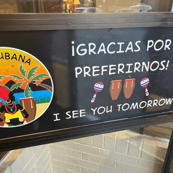 La Cubana - Front door sign - Cuban Near Me - Marietta, Georgia La Cubana - Front door sign - Cuban Near Me - Marietta, Georgia