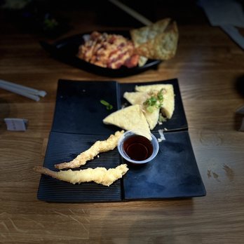 Sushi Damu - Agedashi Tofu Yummy Crunch Shrimp Tempura (AP) - Sushi Bars Near Me - Tustin, California Sushi Damu - Agedashi Tofu Yummy Crunch Shrimp Tempura (AP) - Sushi Bars Near Me - Tustin, California
