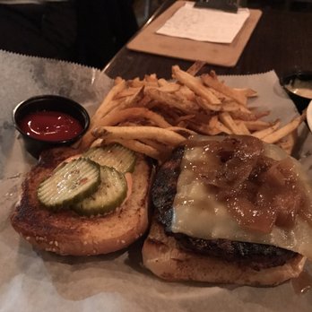 Jm Curley - 8 oz Grass-Fed burger - New American Near Me - Boston, Massachusetts