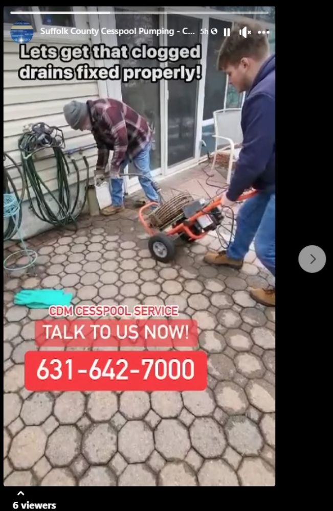 Slide of CDM Cesspool Services