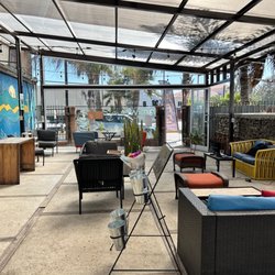 BREWma Craft Cafe - Covered outdoor patio.