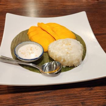 Nava Thai Cuisine - Mango sticky rice - Thai Near Me - Orange, California Nava Thai Cuisine - Mango sticky rice - Thai Near Me - Orange, California