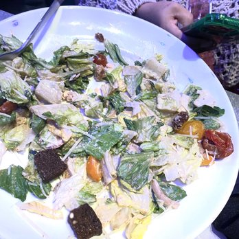 Dave & Buster's Miami - Wilted Cesar salad. Look at the sad tomatoes - American Near Me - Miami, Florida Dave & Buster's Miami - Wilted Cesar salad. Look at the sad tomatoes - American Near Me - Miami, Florida