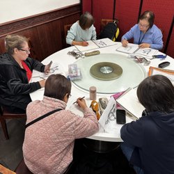 Art Class Arcadia - Milly/Frank Arts Studio - Adult Art Class at "New Fashion" restaurant, Arcadia.