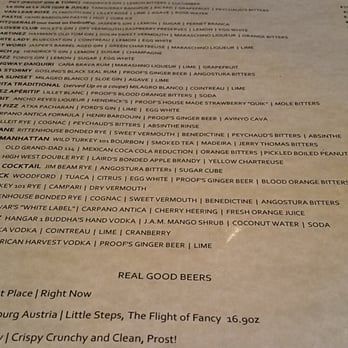 Proof - Menu Proof - New American Near Me - Charleston, South Carolina Proof - Menu Proof - New American Near Me - Charleston, South Carolina