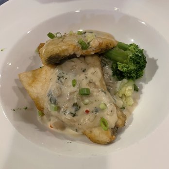 Thai Thani - Pan Fried Sea Bass with good get and white wine - DELICIOUS - Thai Near Me - Stroudsburg, Pennsylvania