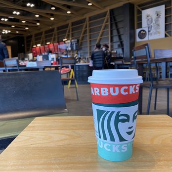 Starbucks - Sitting comfortably at one of the open tables, just sitting writing up this review and enjoying my piping hot coffee. - Coffee & Tea Near Me - Liberty Township, Ohio