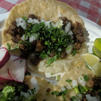 Mi Rinconcito Oaxaqueño - Carne Asada Tacos with homemade tortilla - Food Trucks Near Me - San Jose, California