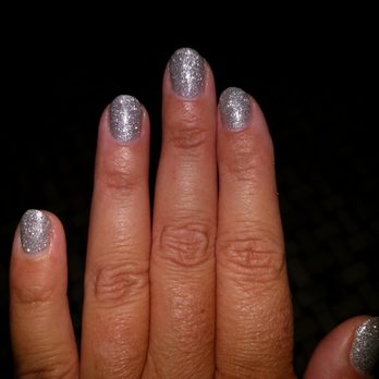 Om Nails & Spa - Gel Mani at OM Nail Spa. Silver glitter GEL! - Nail Salons Near Me - New York, New York Om Nails & Spa - Gel Mani at OM Nail Spa. Silver glitter GEL! - Nail Salons Near Me - New York, New York