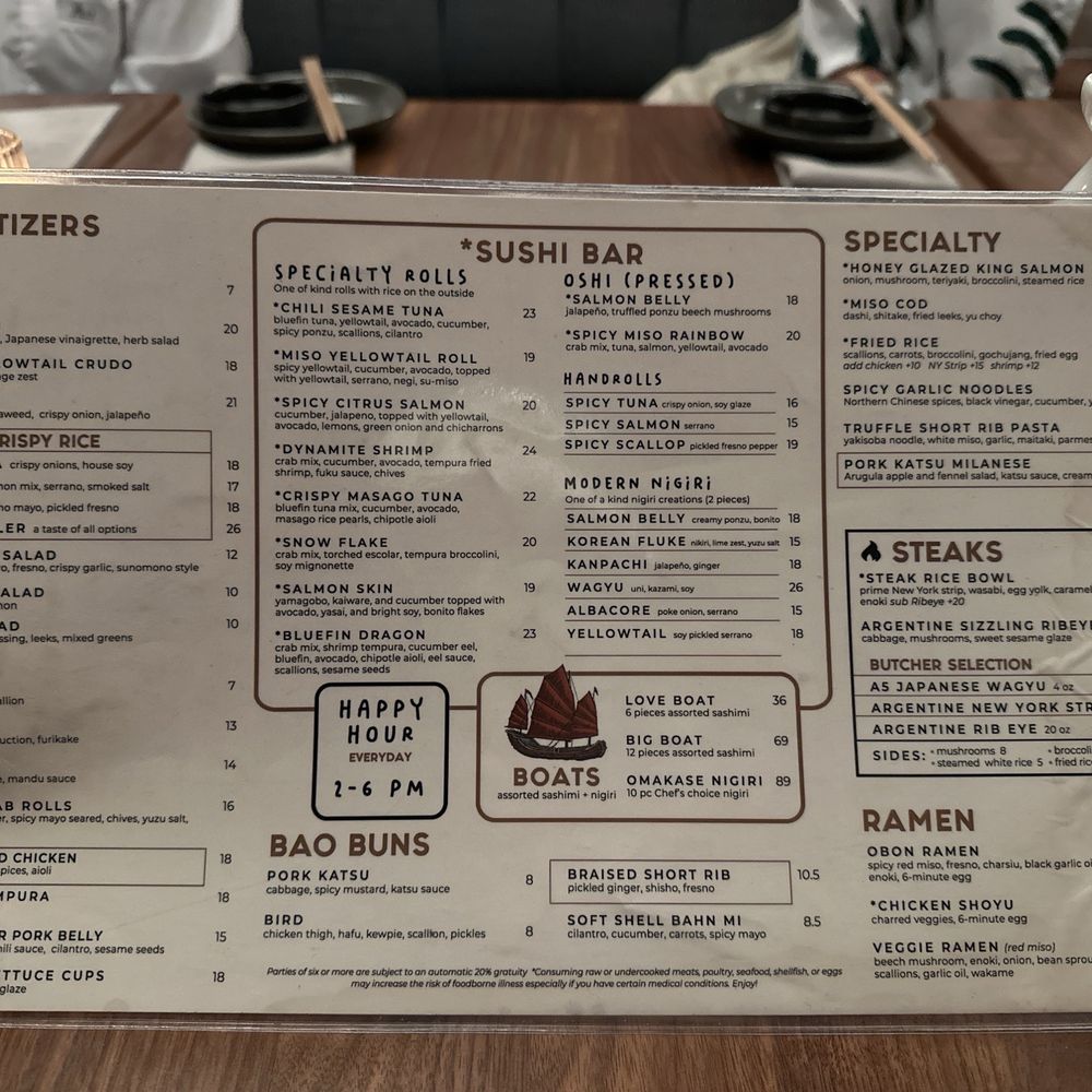 Bisutoro - food menu - Ramen Near Me - Phoenix, Arizona