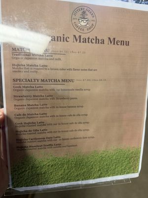 Menu photo 1 Jittery Geeks Bakersfield, CA
