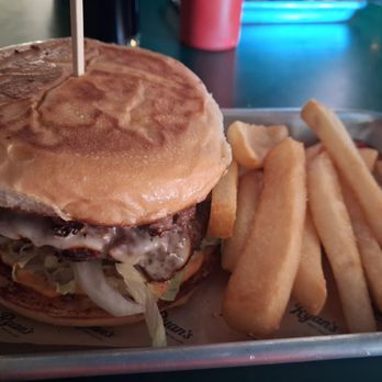 Ryan's Saloon & Broiler - Ryan's burger (no changes) with large cut fries - Bars Near Me - Reno, Nevada Ryan's Saloon & Broiler - Ryan's burger (no changes) with large cut fries - Bars Near Me - Reno, Nevada