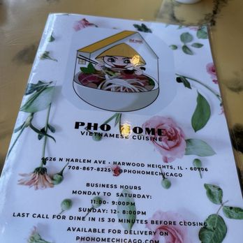 Pho Home - Menu - Vietnamese Near Me - Harwood Heights, Illinois Pho Home - Menu - Vietnamese Near Me - Harwood Heights, Illinois