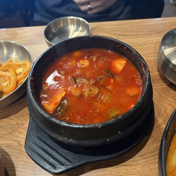 Tang Jip - Beef tofu soup - extra spicy. Comes with rice. - Korean Near Me - Concord, California