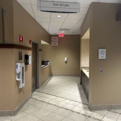 Bryden Bistro - Tray return, hidden trash cans