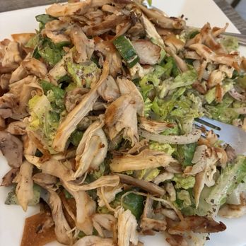 Time Out Cuisine - Fatoush salad with chicken - Mediterranean Near Me - Playa Del Rey, California