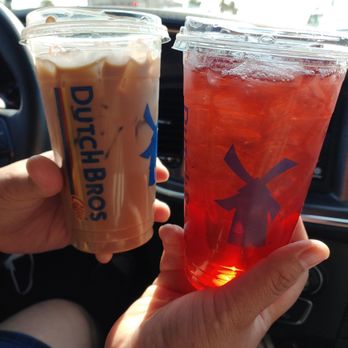 Dutch Bros Coffee - Palm Beach tea and coffee with chocolate milk and coconut - Coffee & Tea Near Me - Bullhead City, Arizona Dutch Bros Coffee - Palm Beach tea and coffee with chocolate milk and coconut - Coffee & Tea Near Me - Bullhead City, Arizona