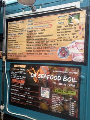 Menu photo 1 Da Seafood Boil Waimea Waimea, HI Menu photo 1 Da Seafood Boil Waimea Waimea, HI
