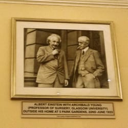 Penny Black - Charing Cross - Albert Einstein with Archibald Young
