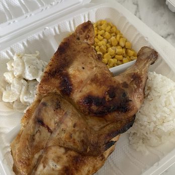 Koala Moa - Large Plate with half a chicken, corn, mac salad, and white rice - Chicken Shop Near Me - Honolulu, Hawaii Koala Moa - Large Plate with half a chicken, corn, mac salad, and white rice - Chicken Shop Near Me - Honolulu, Hawaii