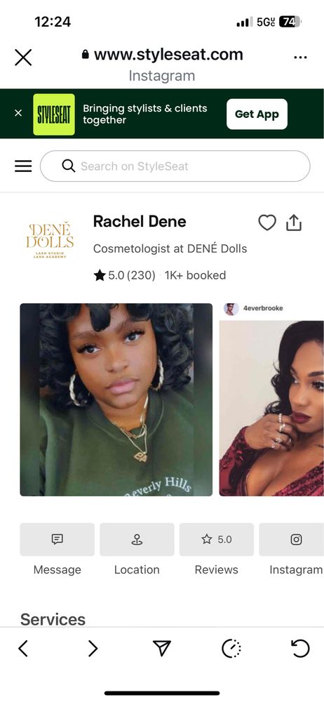 Dene Dolls Lash Studio Logo