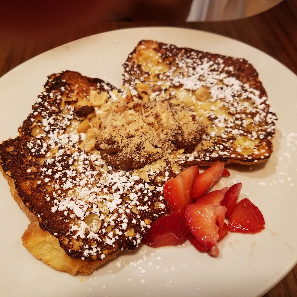 Nutella Cafe - Croissant french toast - Desserts Near Me - Chicago, Illinois