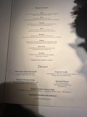 Menu photo 3 The River Café Brooklyn, NY Menu photo 3 The River Café Brooklyn, NY