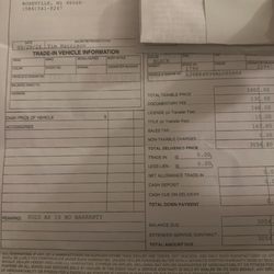 City Wide Auto Sales - Proof the I purchased the car from City Wide Auto. With the purchase date and the car had an engine sensor warning the next day