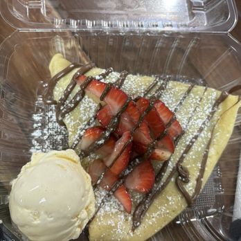 Sweet A's - Strawberry Nutella Crepe - Bookstores Near Me - Pittsburg, California