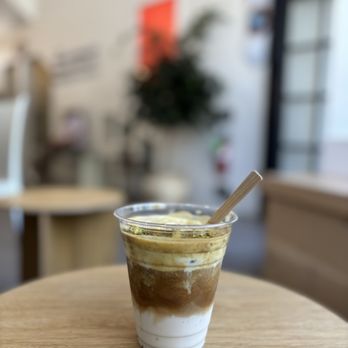 Goodthing Coffee - Pistachio einspanner - Coffee & Tea Near Me - Burlingame, California Goodthing Coffee - Pistachio einspanner - Coffee & Tea Near Me - Burlingame, California
