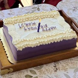 Ube Coconut Cake - quarter sheet. Ube Coconut Cake - quarter sheet.