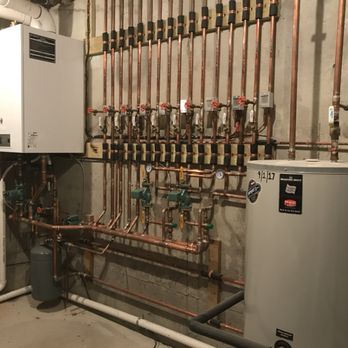 Barretta & Sons - Prestige boiler with Bradford white indirect hot water heater installation. - Plumbing Near Me - Cresskill, New Jersey