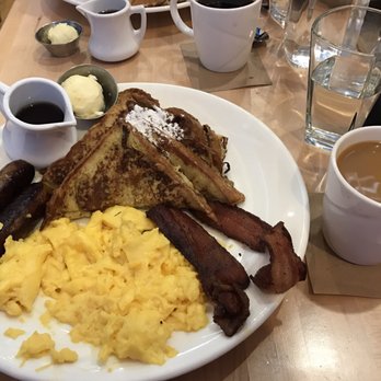 Yolk - West Loop - Yolk all star combo with challah French toast, YUM! - Coffee & Tea Near Me - Chicago, Illinois Yolk - West Loop - Yolk all star combo with challah French toast, YUM! - Coffee & Tea Near Me - Chicago, Illinois