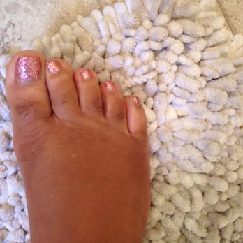 Leann's Nails - Pedi in pink! Loved it! - Nail Salons Near Me - Alameda, California